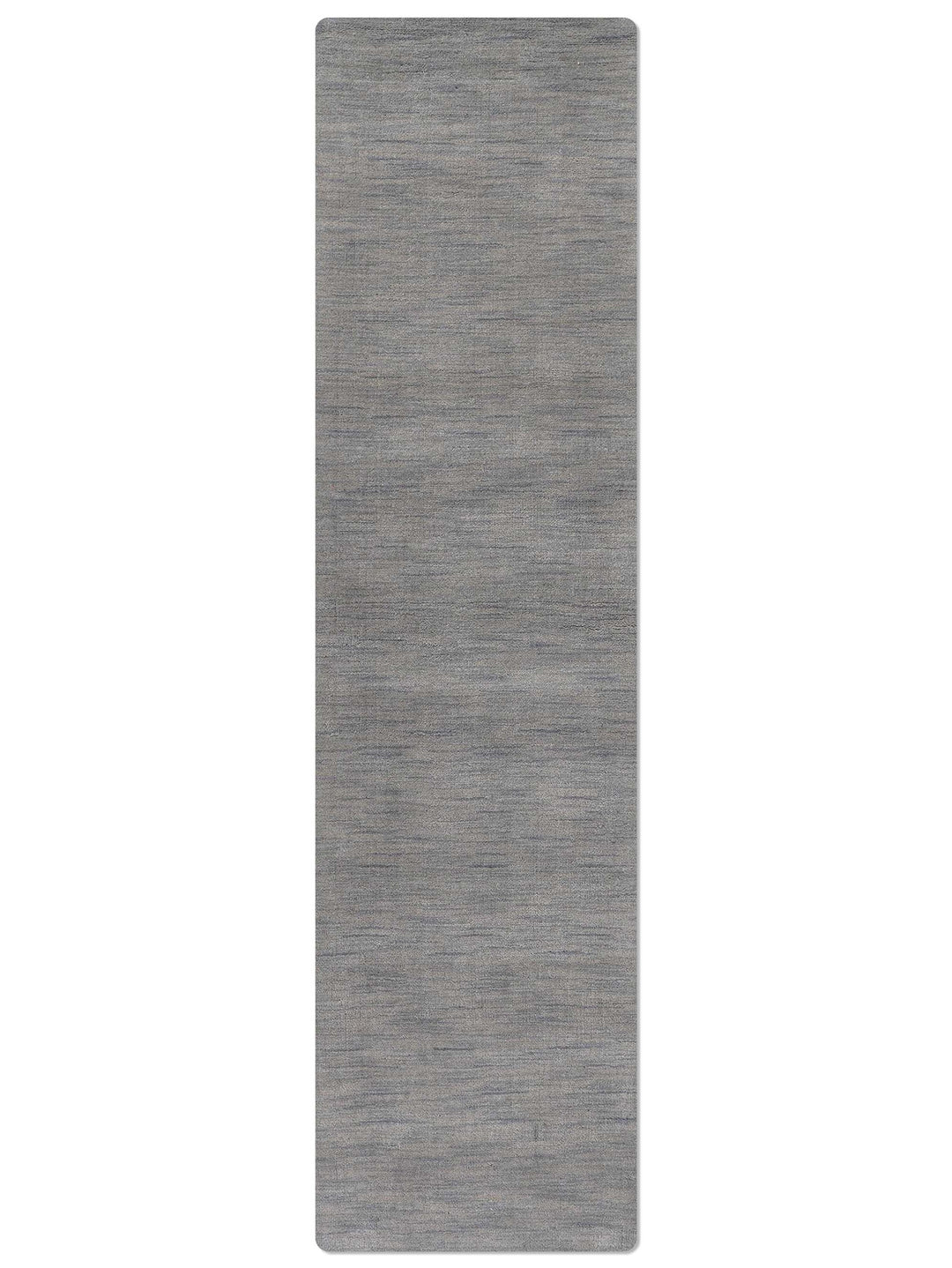 Solid Hand Knotted Wool Rug