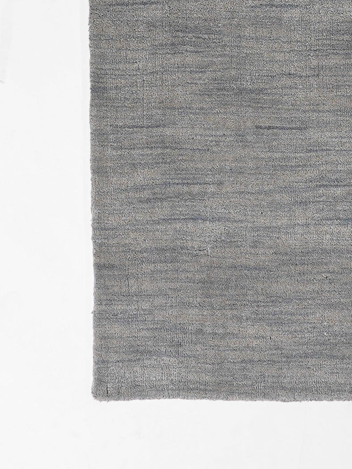 Solid Hand Knotted Wool Rug