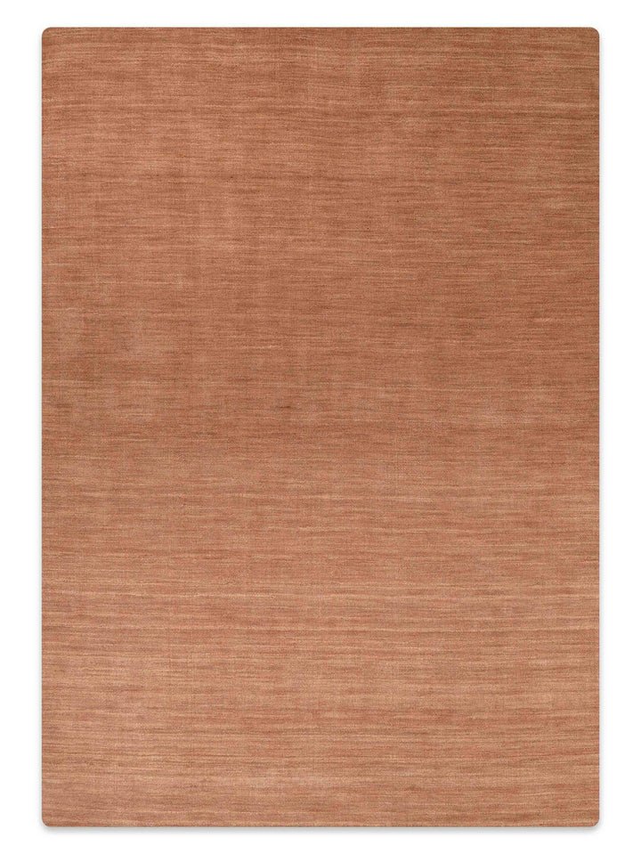 Solid Hand Knotted Wool Rug
