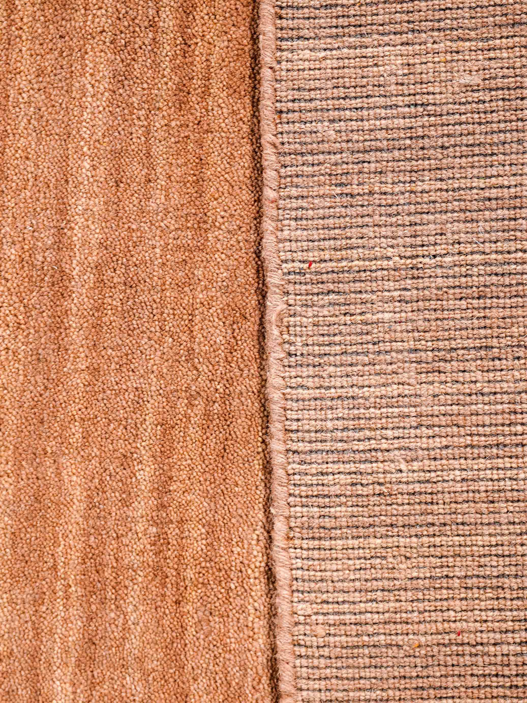 Solid Hand Knotted Wool Rug