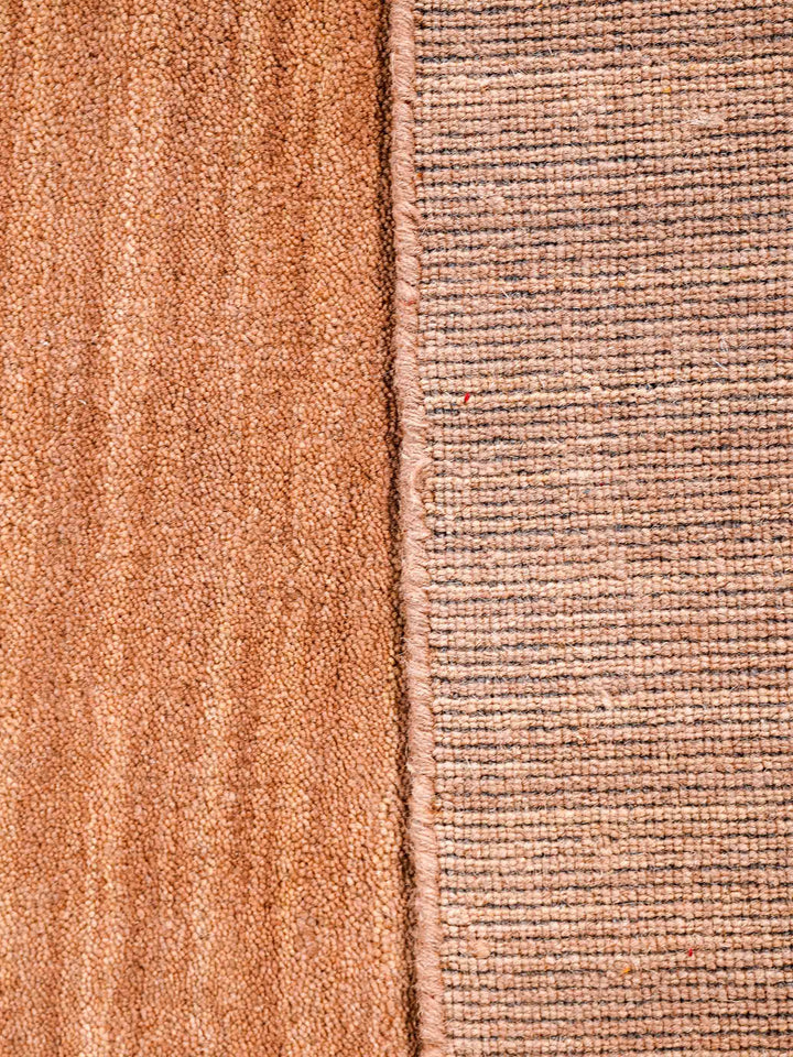Solid Hand Knotted Wool Rug