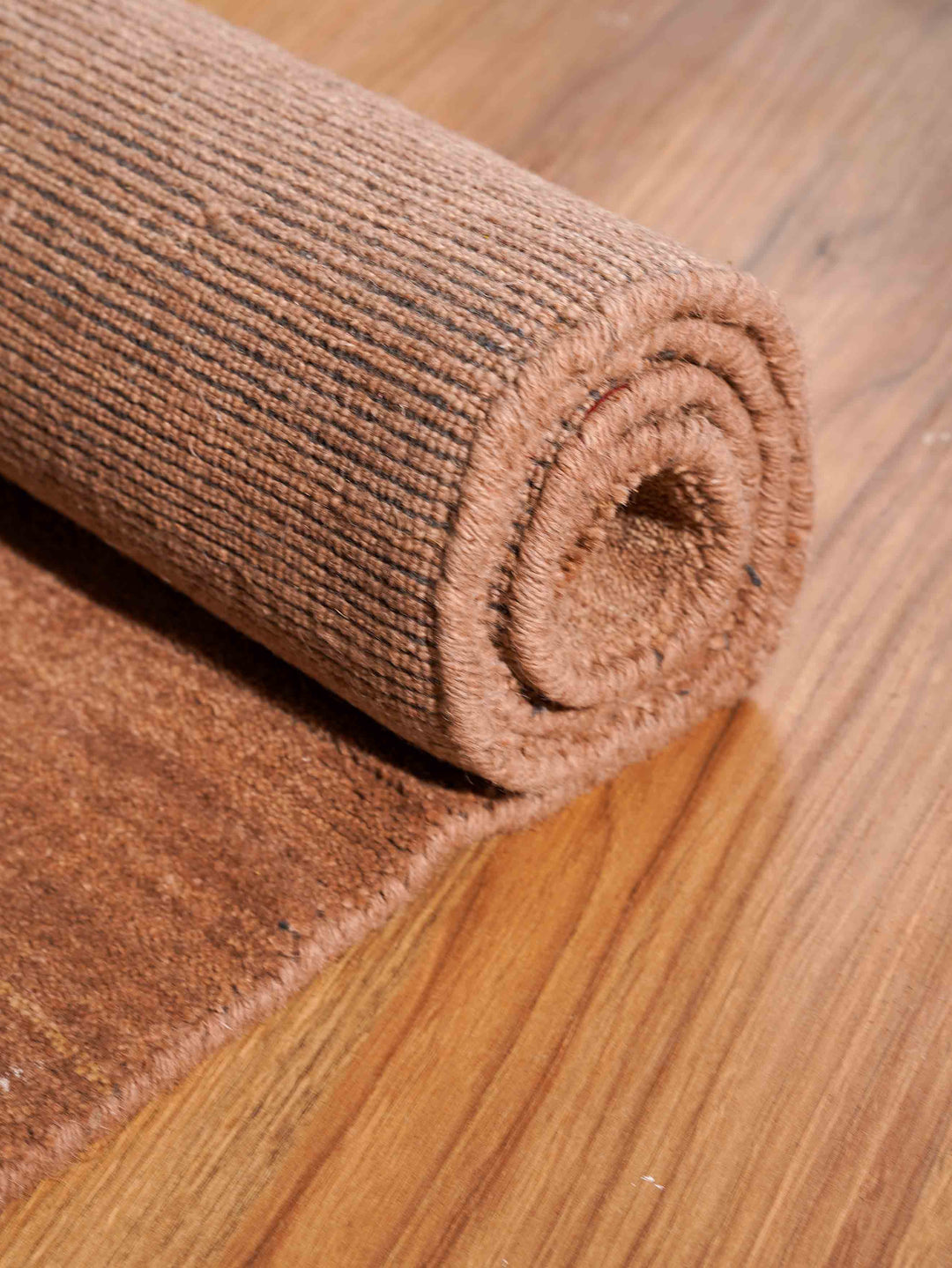 Solid Hand Knotted Wool Rug