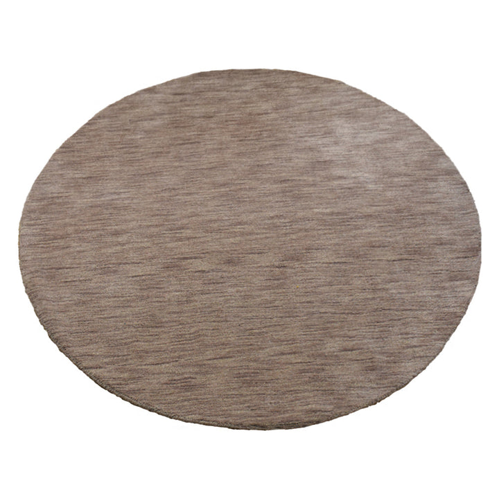 Solid Hand Knotted Wool Rug