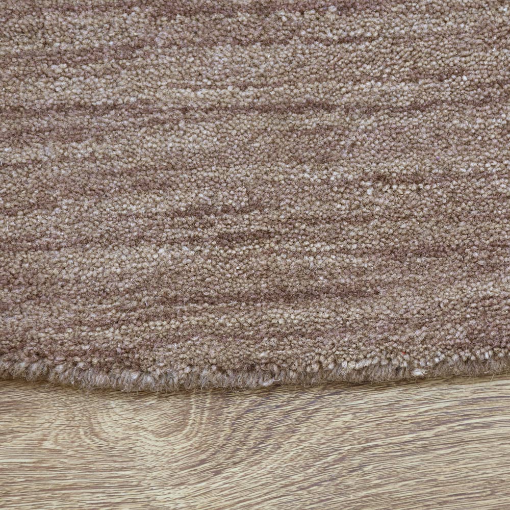 Solid Hand Knotted Wool Rug
