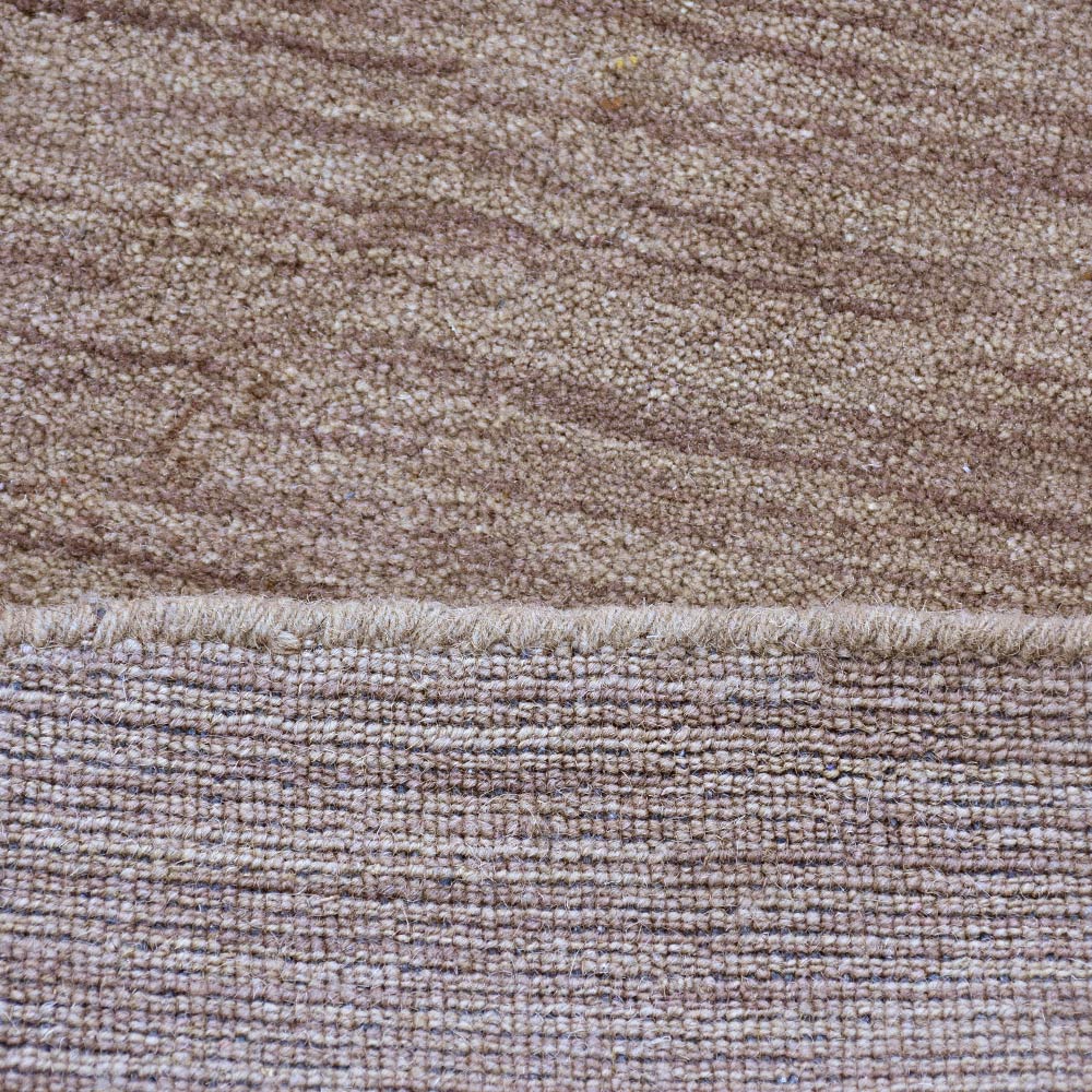 Solid Hand Knotted Wool Rug