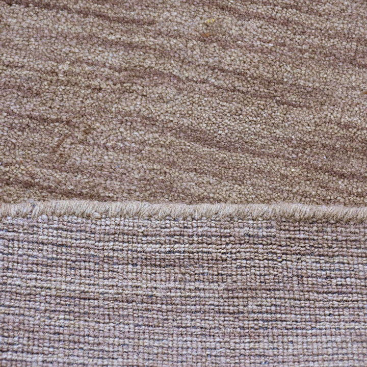 Solid Hand Knotted Wool Rug