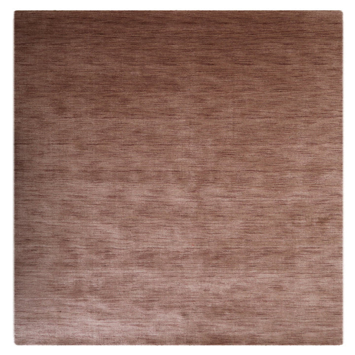 Solid Hand Knotted Wool Rug