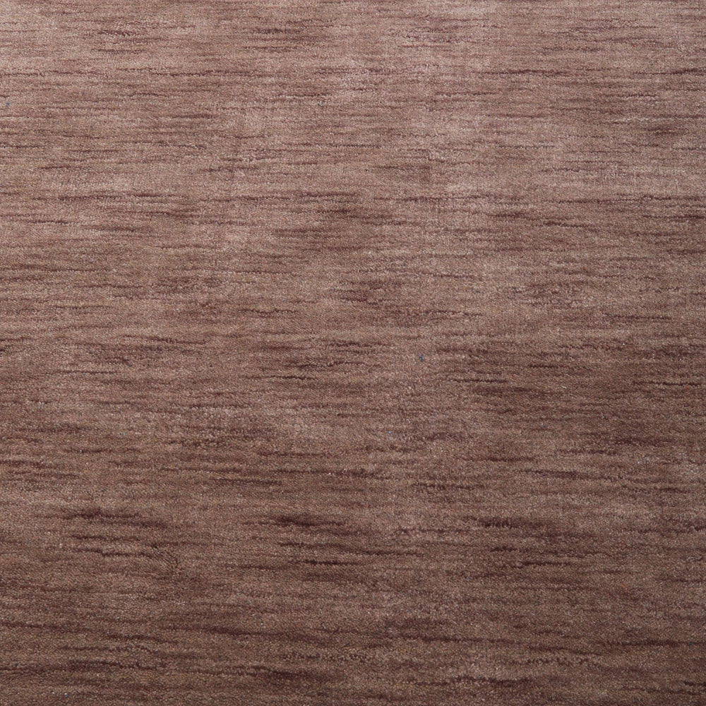 Solid Hand Knotted Wool Rug