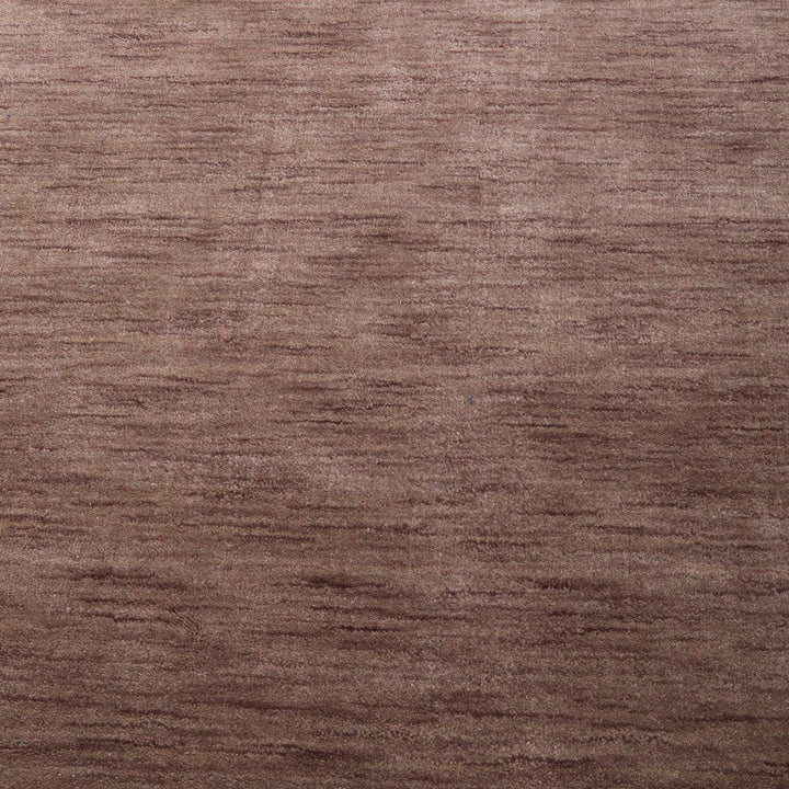 Solid Hand Knotted Wool Rug
