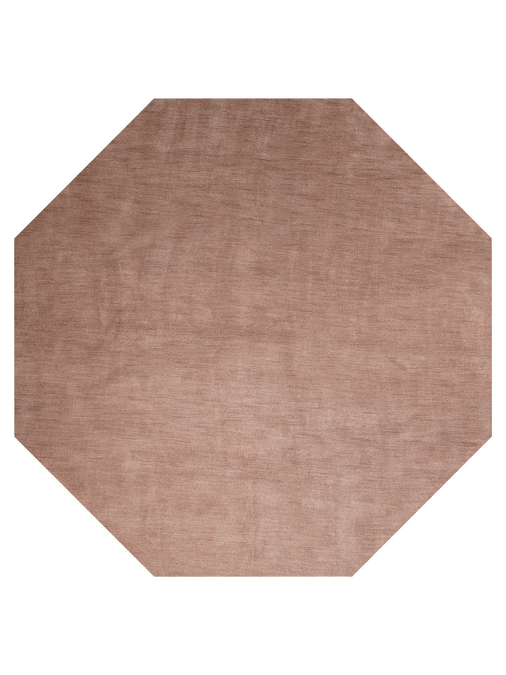 Solid Hand Knotted Wool Rug