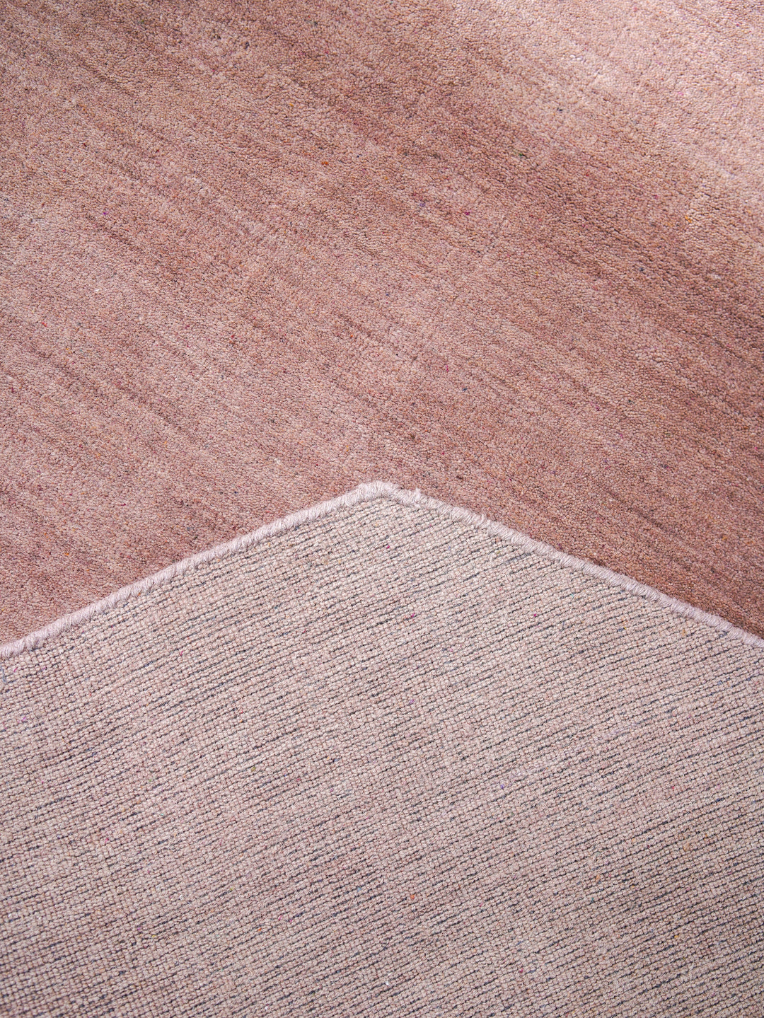 Solid Hand Knotted Wool Rug