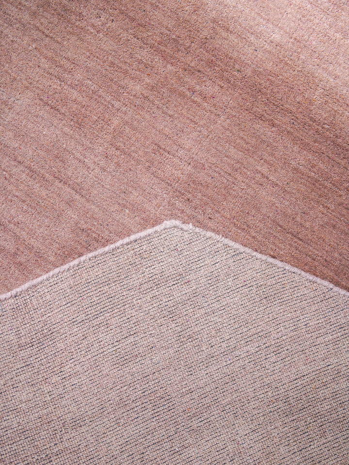 Solid Hand Knotted Wool Rug