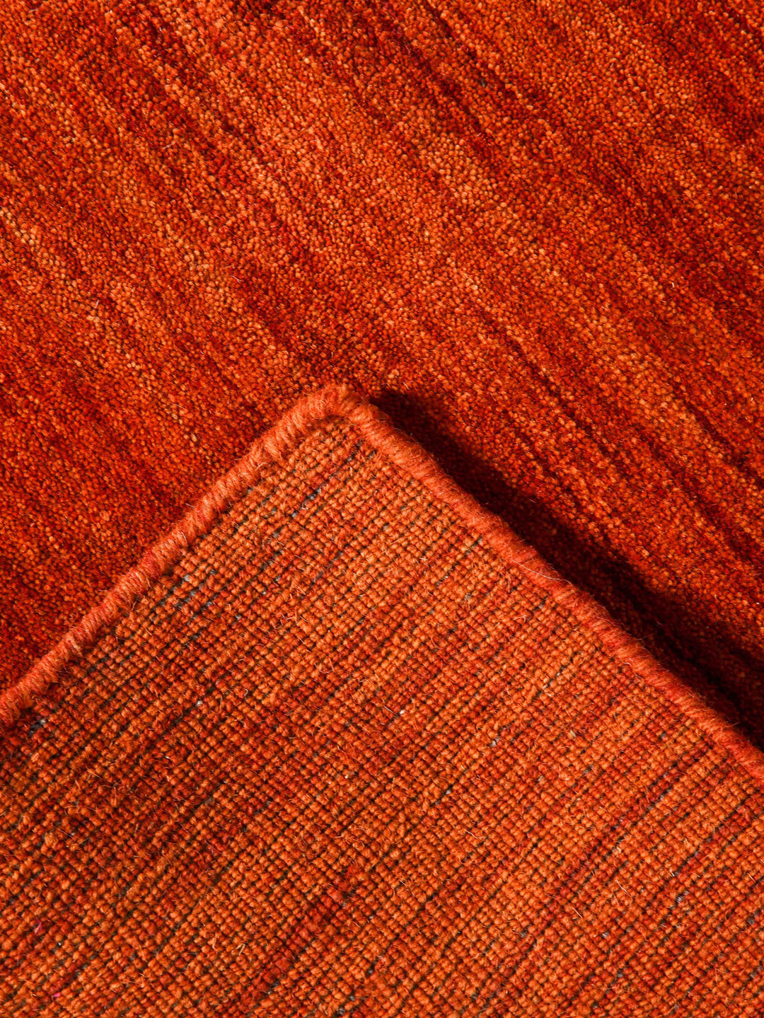 Solid Hand Knotted Wool Rug