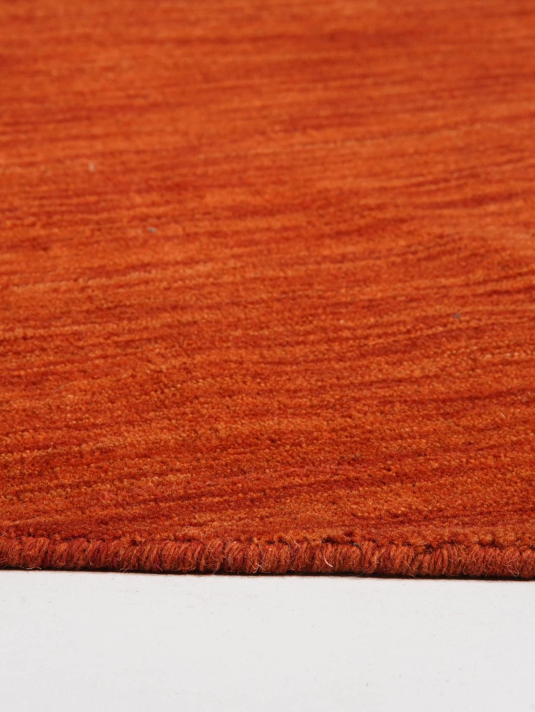 Solid Hand Knotted Wool Rug