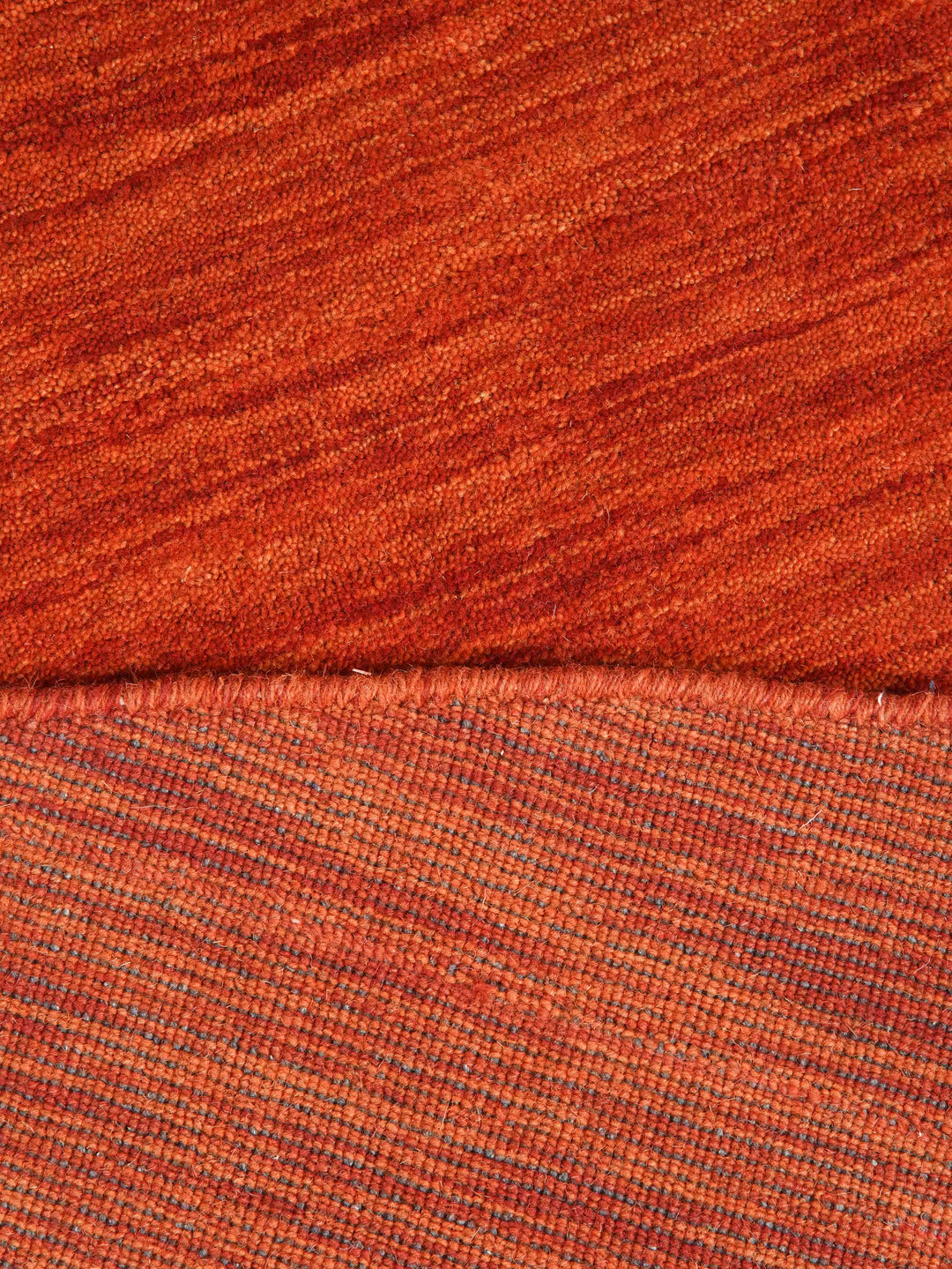 Solid Hand Knotted Wool Rug
