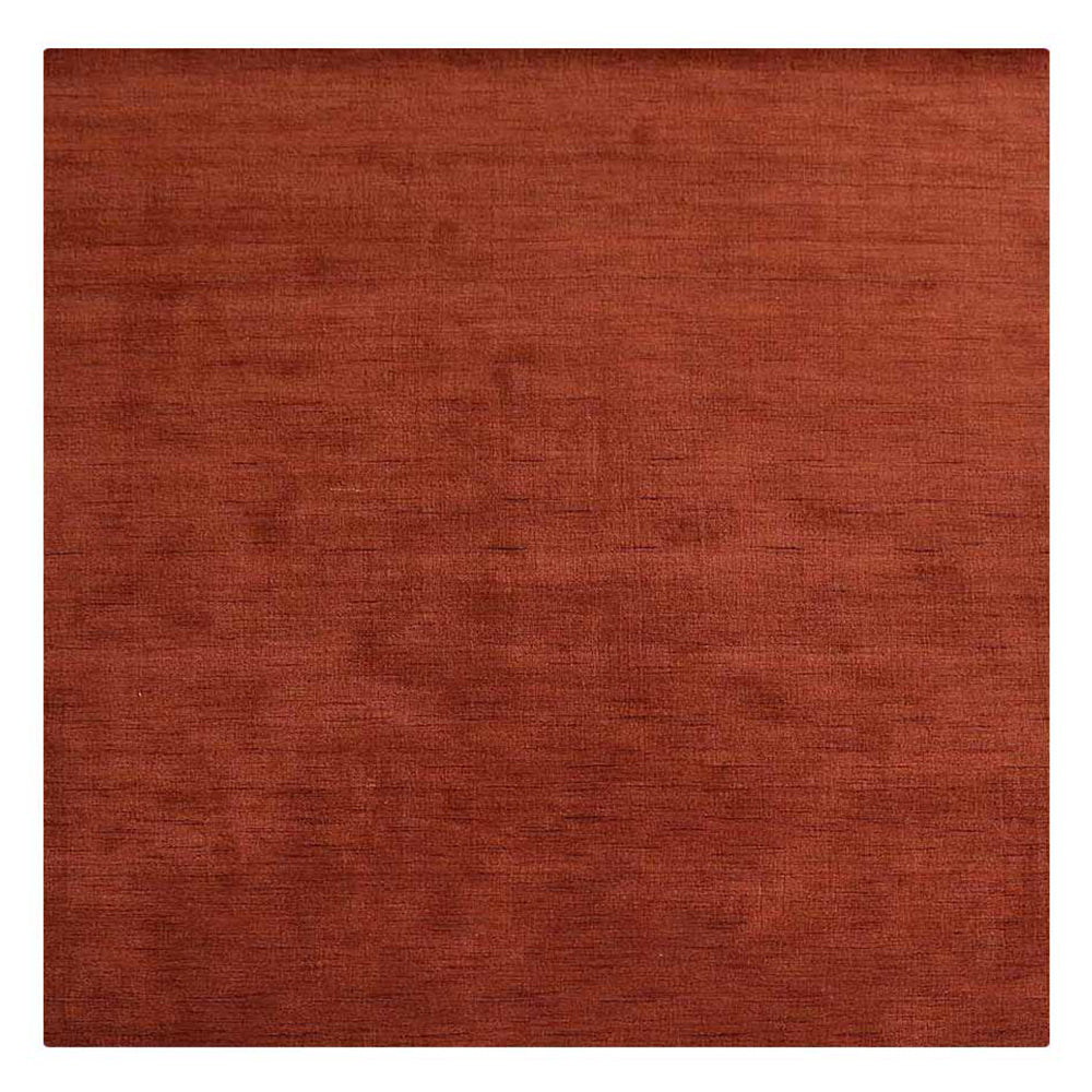 Solid Hand Knotted Wool Rug