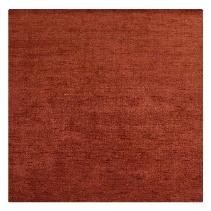 Solid Hand Knotted Wool Rug