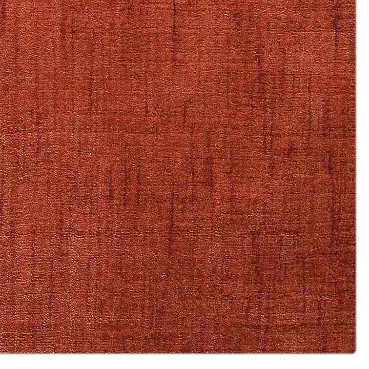 Solid Hand Knotted Wool Rug