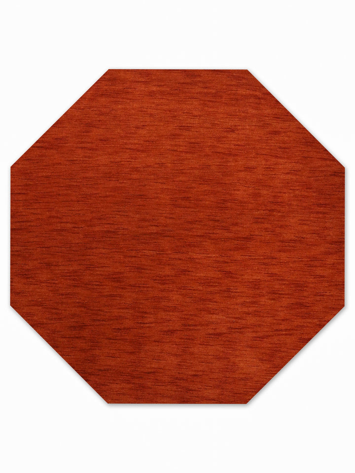 Solid Hand Knotted Wool Rug