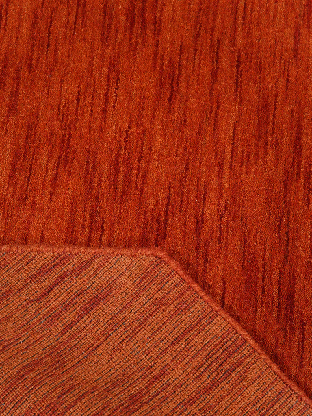 Solid Hand Knotted Wool Rug