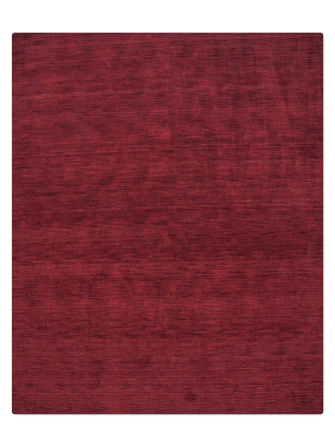 Solid Hand Knotted Wool Rug
