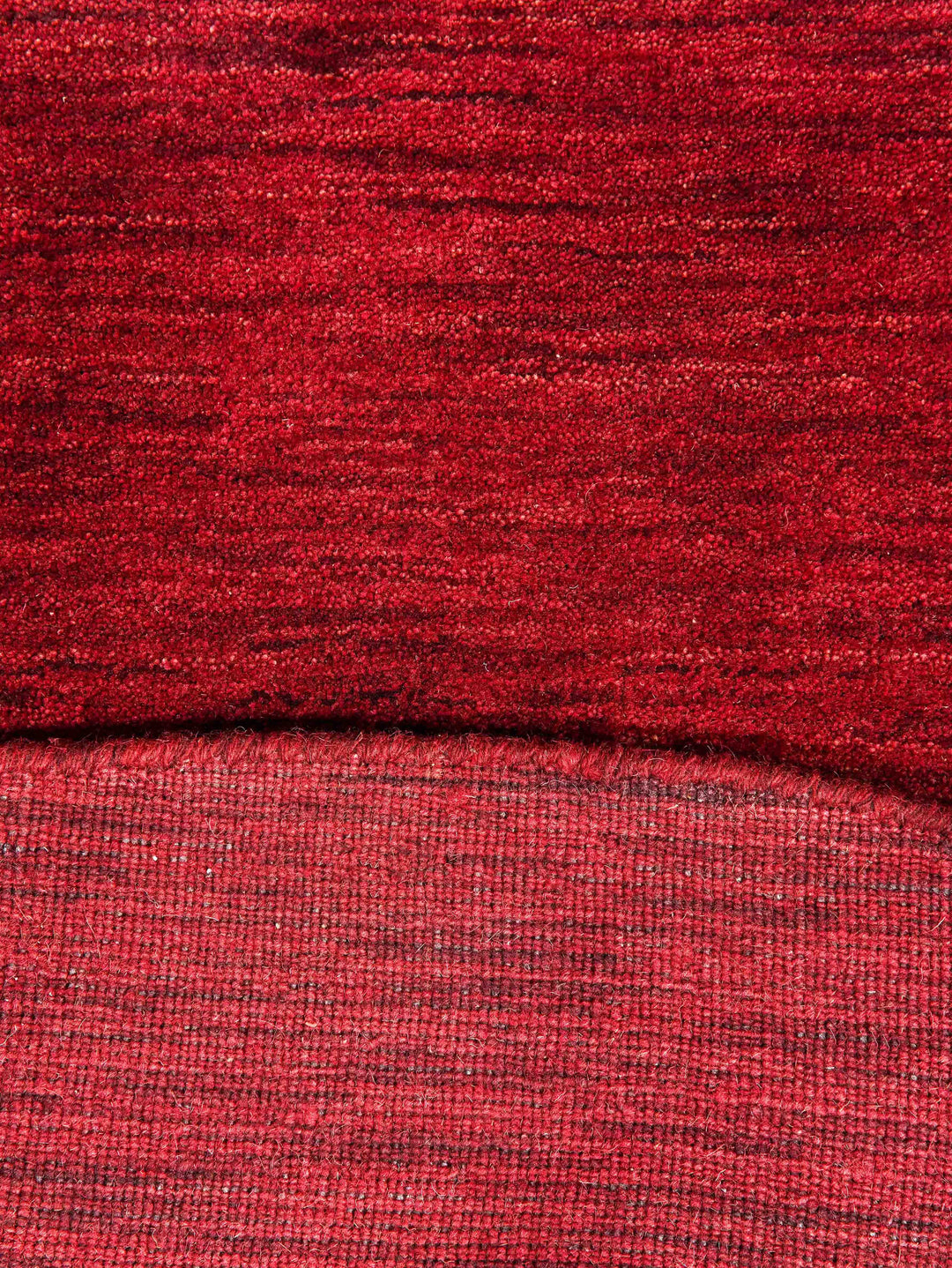 Solid Hand Knotted Wool Rug