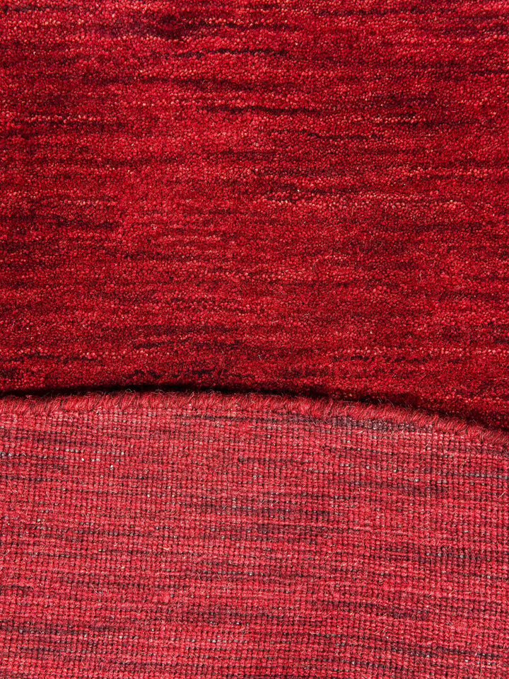 Solid Hand Knotted Wool Rug