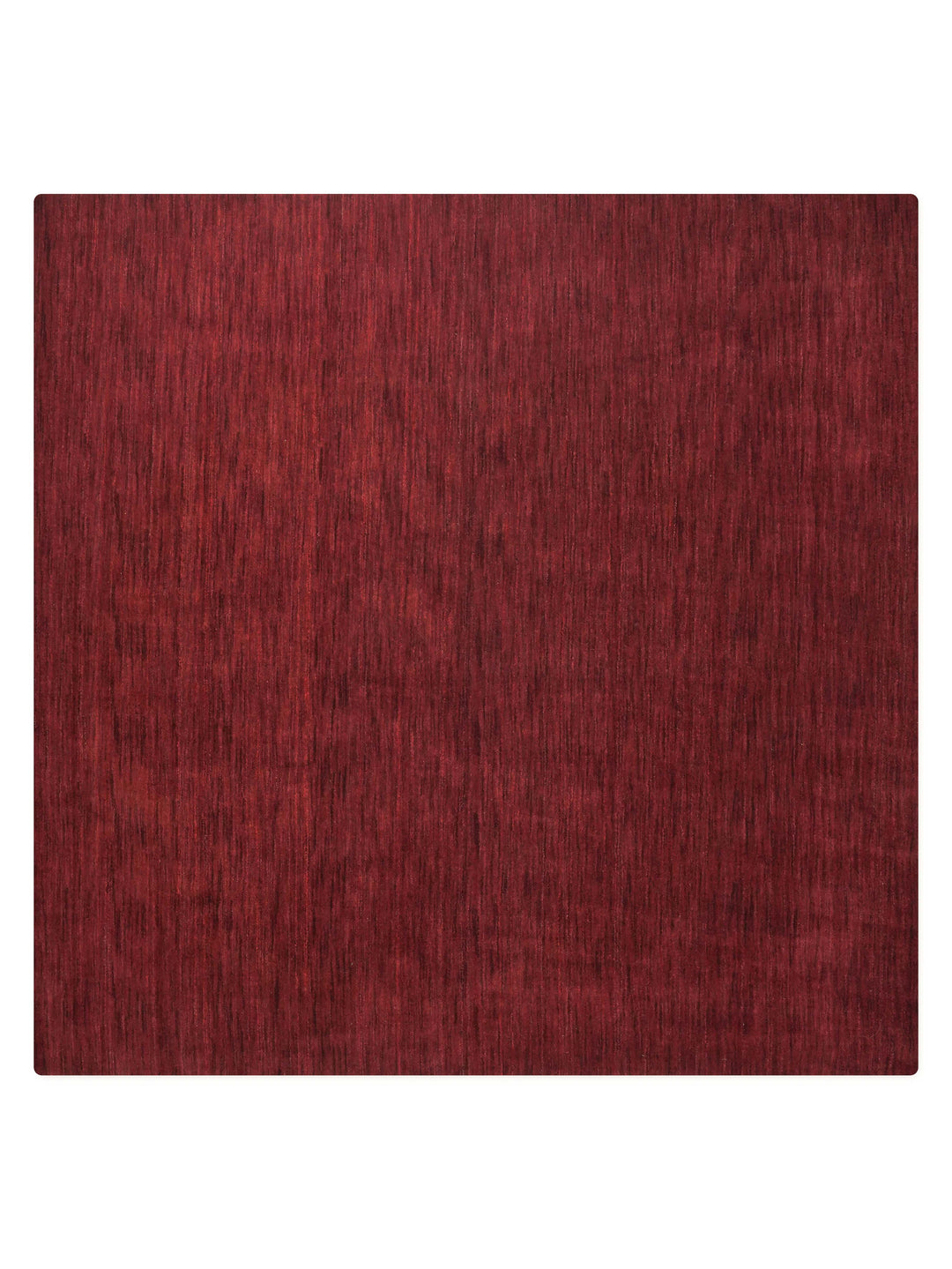Solid Hand Knotted Wool Rug