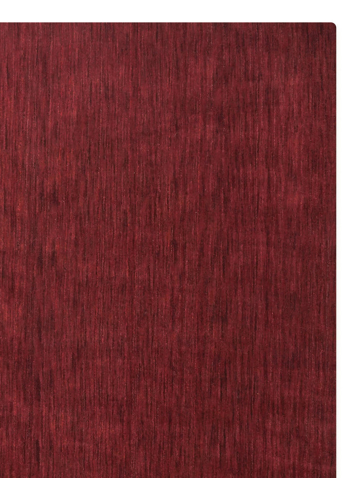 Solid Hand Knotted Wool Rug