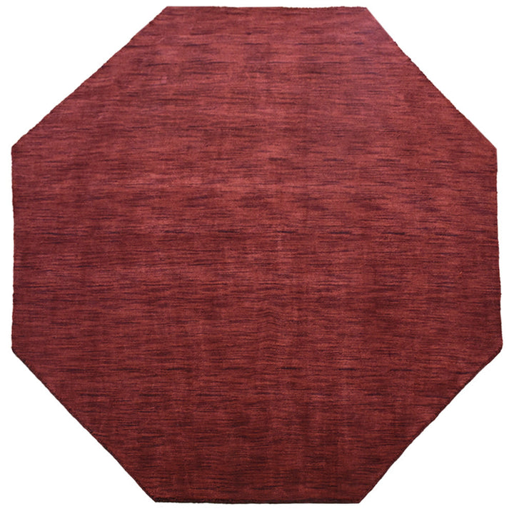 Solid Hand Knotted Wool Rug