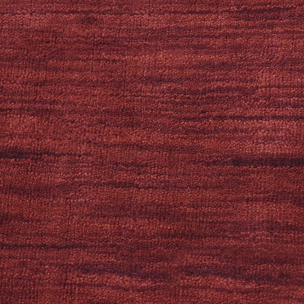 Solid Hand Knotted Wool Rug