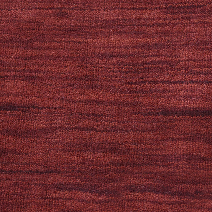 Solid Hand Knotted Wool Rug