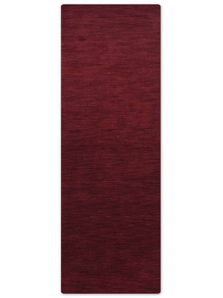 Solid Hand Knotted Wool Rug