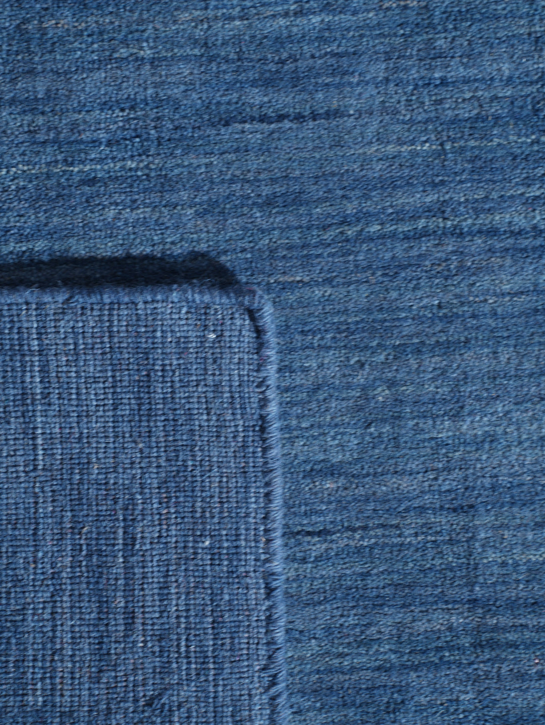Hand Knotted Wool Area Rug Contemporary Blue L00201