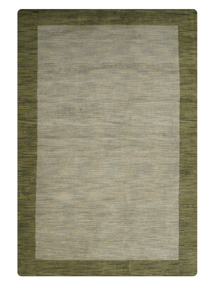 Hand Knotted Wool Area Rug Contemporary Blue L00201
