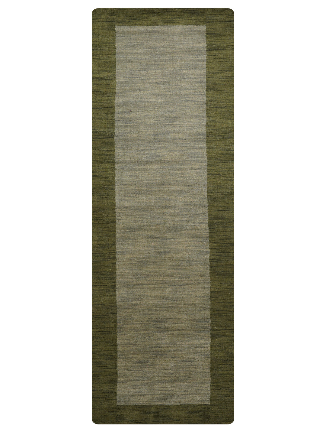 Hand Knotted Wool Area Rug Contemporary Blue L00201