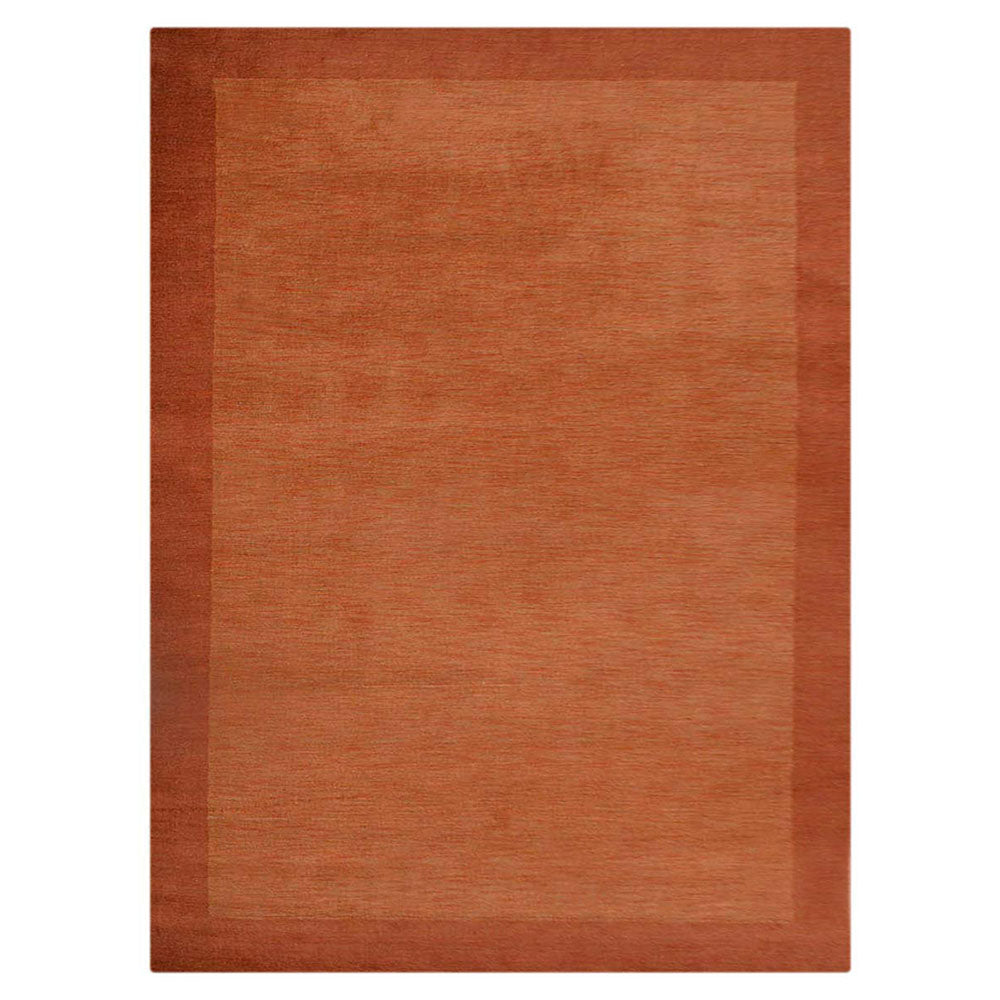 Hand Knotted Wool Area Rug Contemporary Blue L00201
