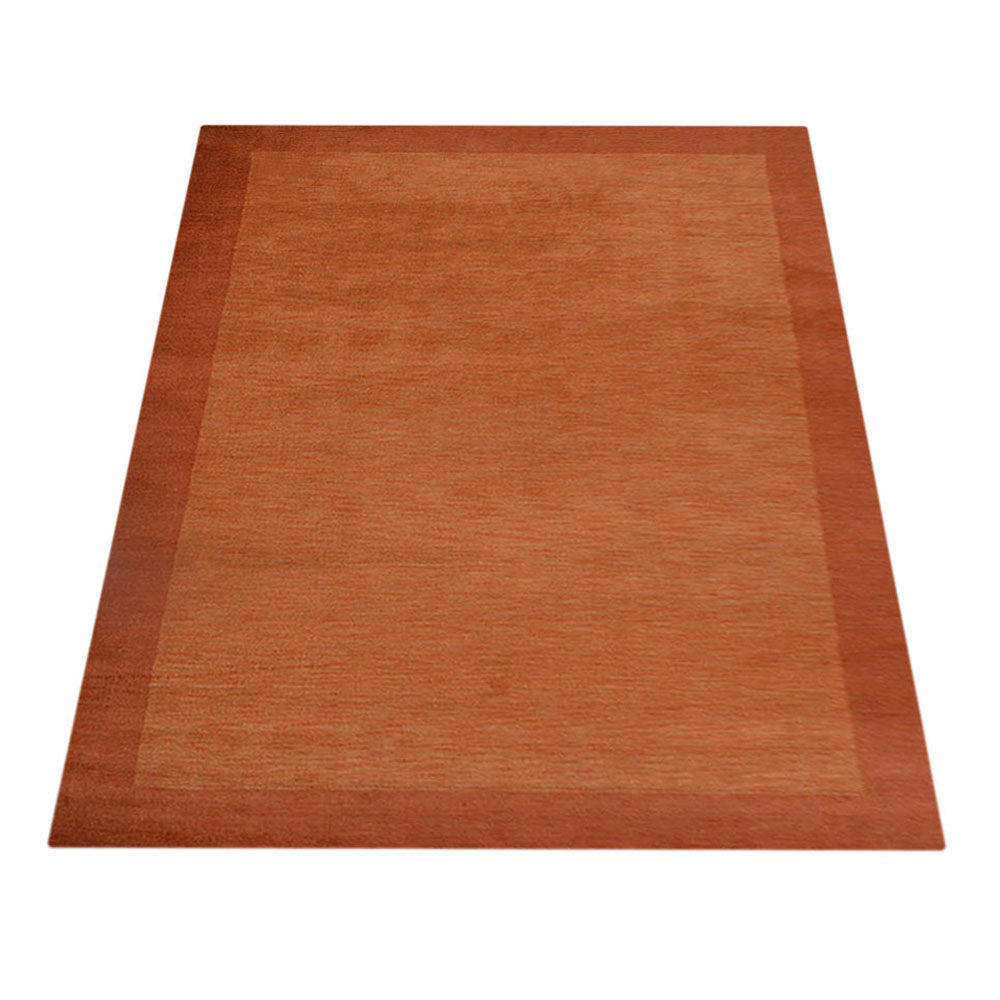 Hand Knotted Wool Area Rug Contemporary Blue L00201