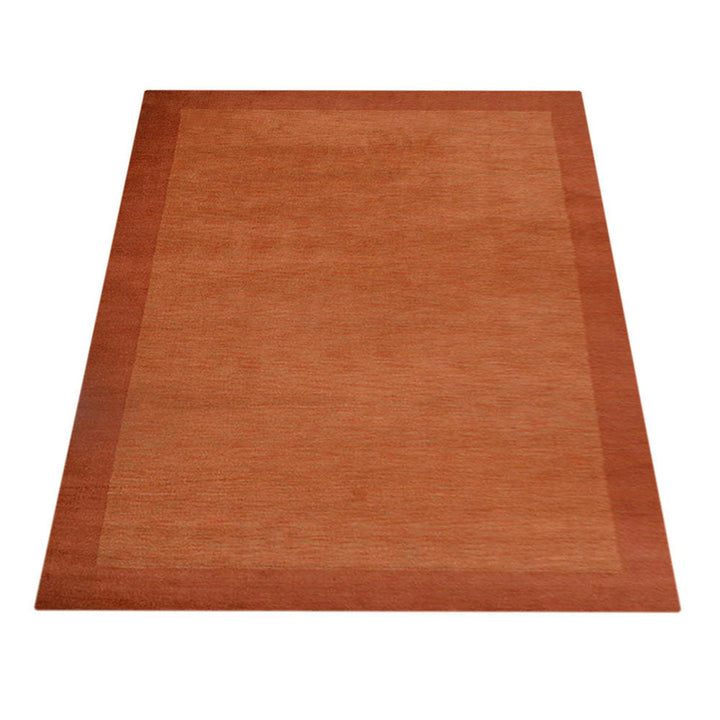 Hand Knotted Wool Area Rug Contemporary Blue L00201