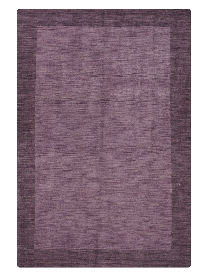 Hand Knotted Wool Area Rug Contemporary Blue L00201