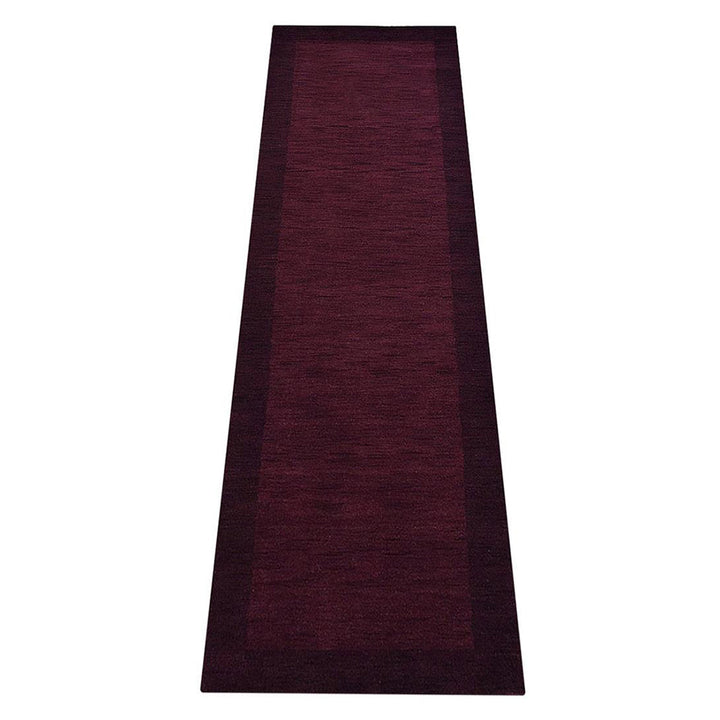 Hand Knotted Wool Area Rug Contemporary Blue L00201