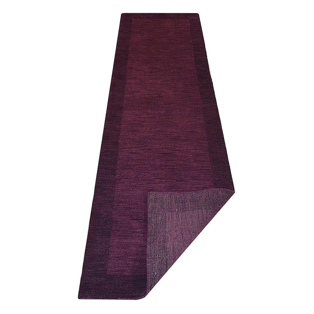 Hand Knotted Wool Area Rug Contemporary Blue L00201