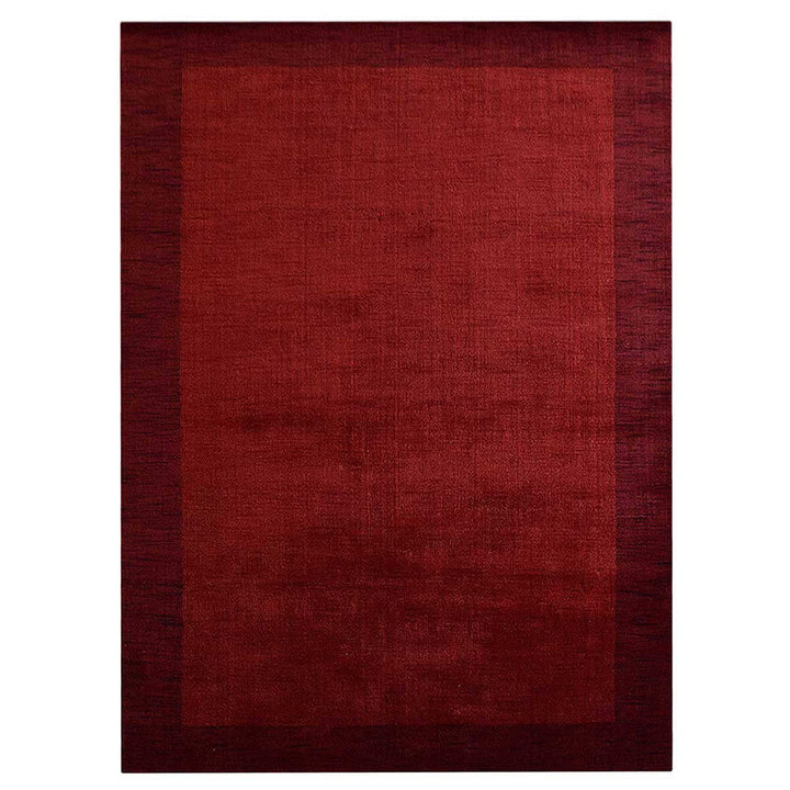Hand Knotted Wool Area Rug Contemporary Blue L00201