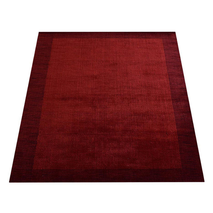 Hand Knotted Wool Area Rug Contemporary Blue L00201
