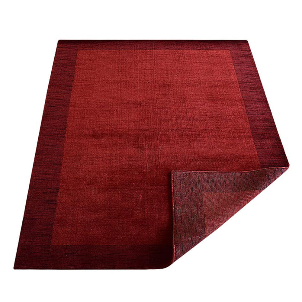Hand Knotted Wool Area Rug Contemporary Blue L00201