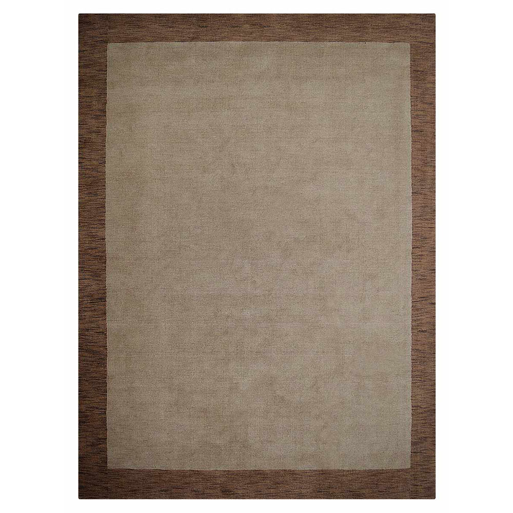 Hand Knotted Wool Area Rug Contemporary Blue L00201