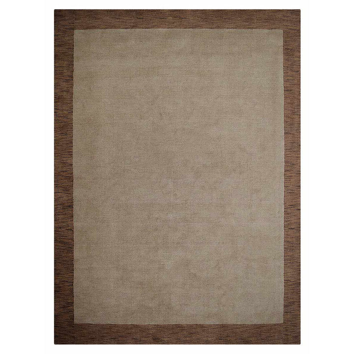 Hand Knotted Wool Area Rug Contemporary Blue L00201