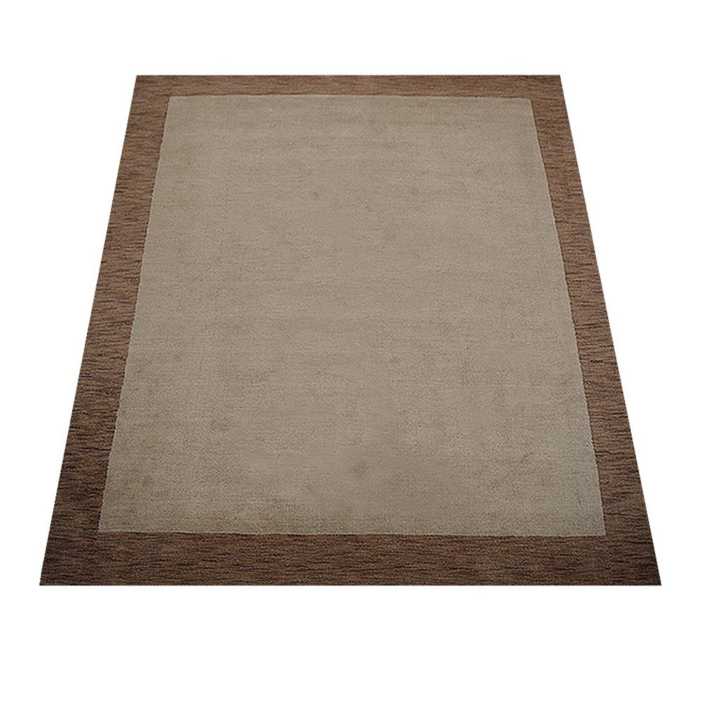 Hand Knotted Wool Area Rug Contemporary Blue L00201