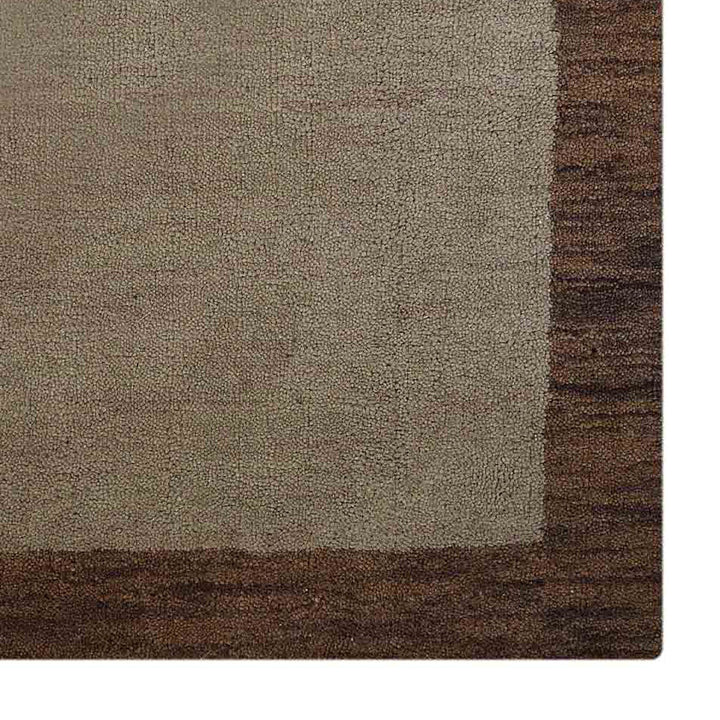 Hand Knotted Wool Area Rug Contemporary Blue L00201
