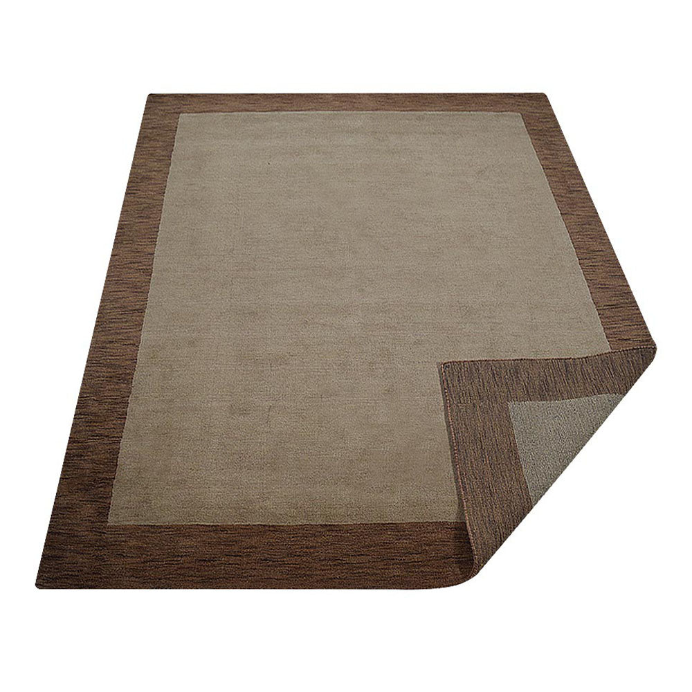 Hand Knotted Wool Area Rug Contemporary Blue L00201
